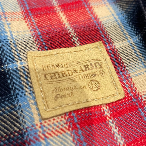 Plaid Red, Blue, Yellow & White Long-Sleeve Button Down - Picture 5 of 8